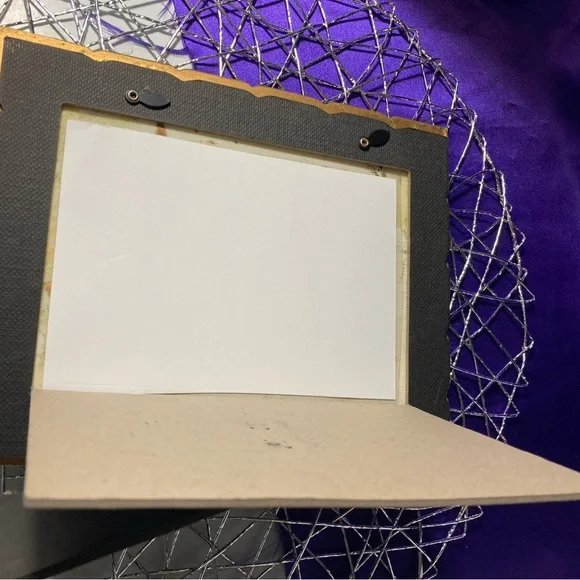 Vintage Gold Cherub Angel Picture Frame Easel Back Ornate Resin - Picture 6 of 6